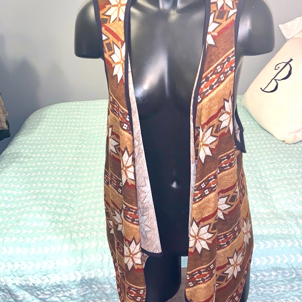 BLUSH cardigan sweater - brown shades - sz:S/M